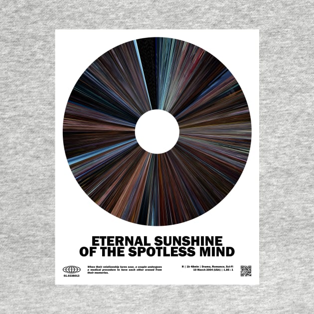 minimal_Eternal Sunshine of the Spotless Mind Warp Barcode Movie by silver-light